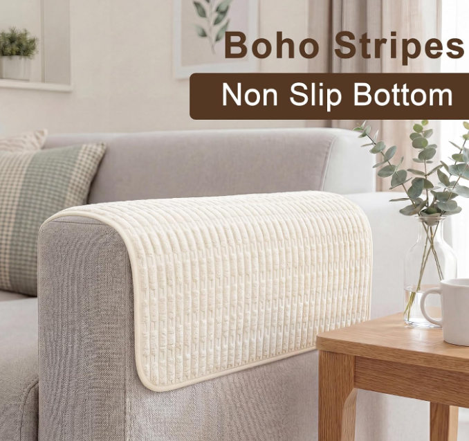 Set Of 2 Sofa Armrest Covers For Home Protection - Image 2
