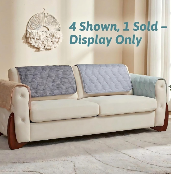 Non-Slip Sofa Armrest Covers (Also Functions As A Cooling Mat For Pets) - Image 2