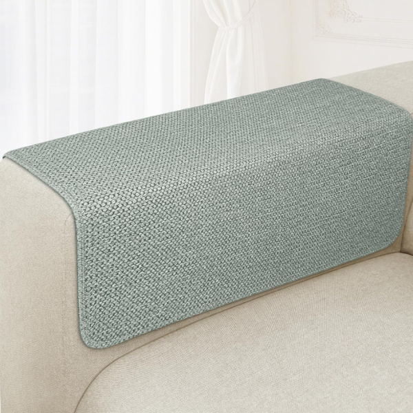 Waterproof, Multi-Purpose Gray-Green Sofa Armrest Covers