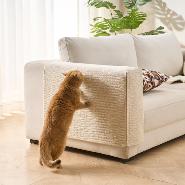 Carpet-Material Sofa Armrest Covers (Cat-Scratch Resistant)