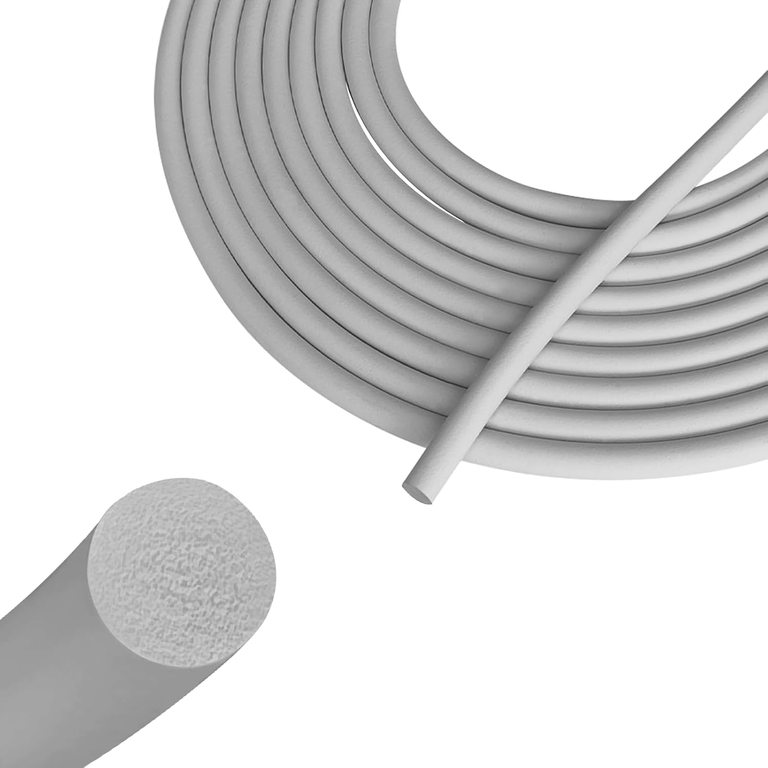 Epdm Rubber Foam Filler Strip, Grey, For Sealing And Gap Filling