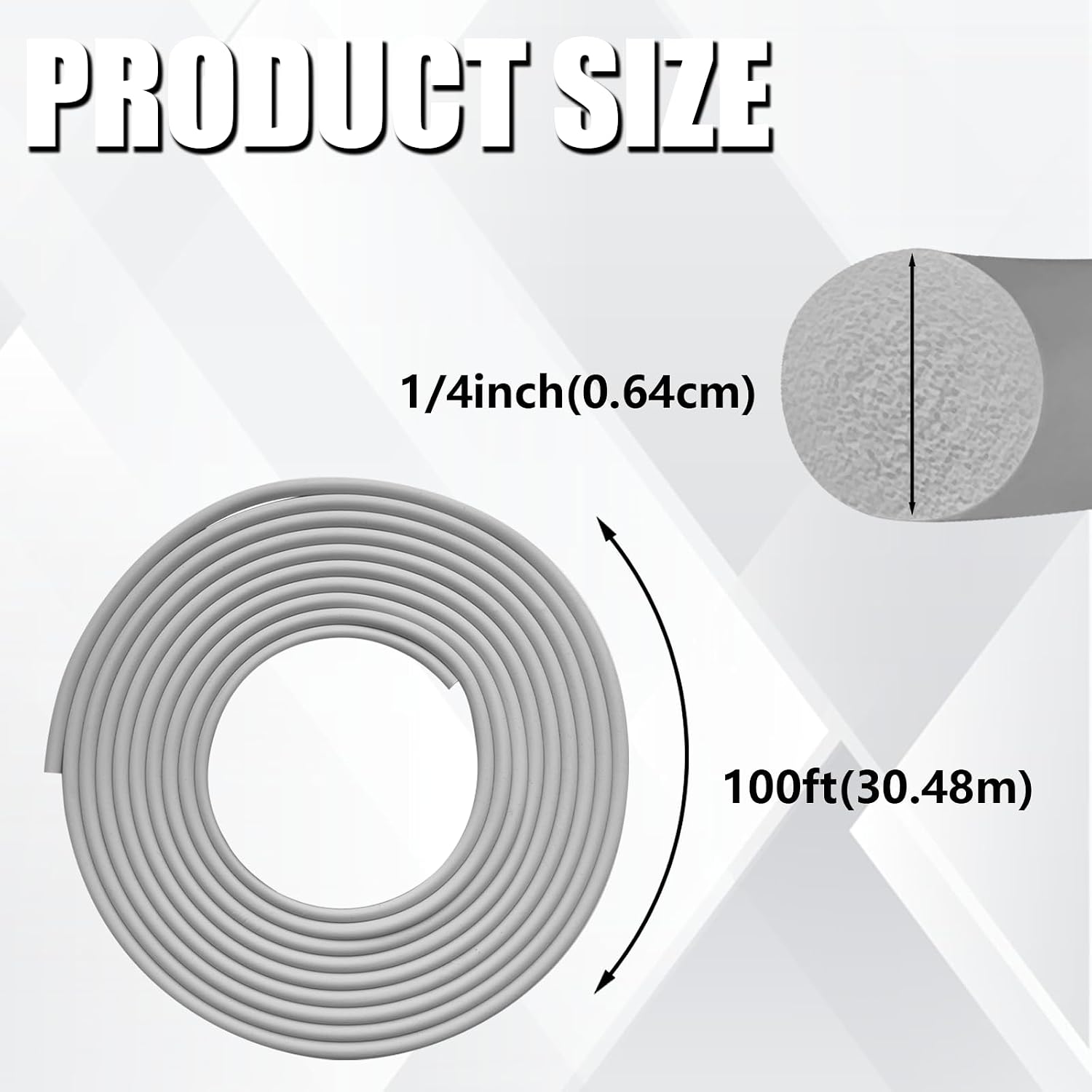 Epdm Rubber Foam Filler Strip, Grey, For Sealing And Gap Filling - Image 2