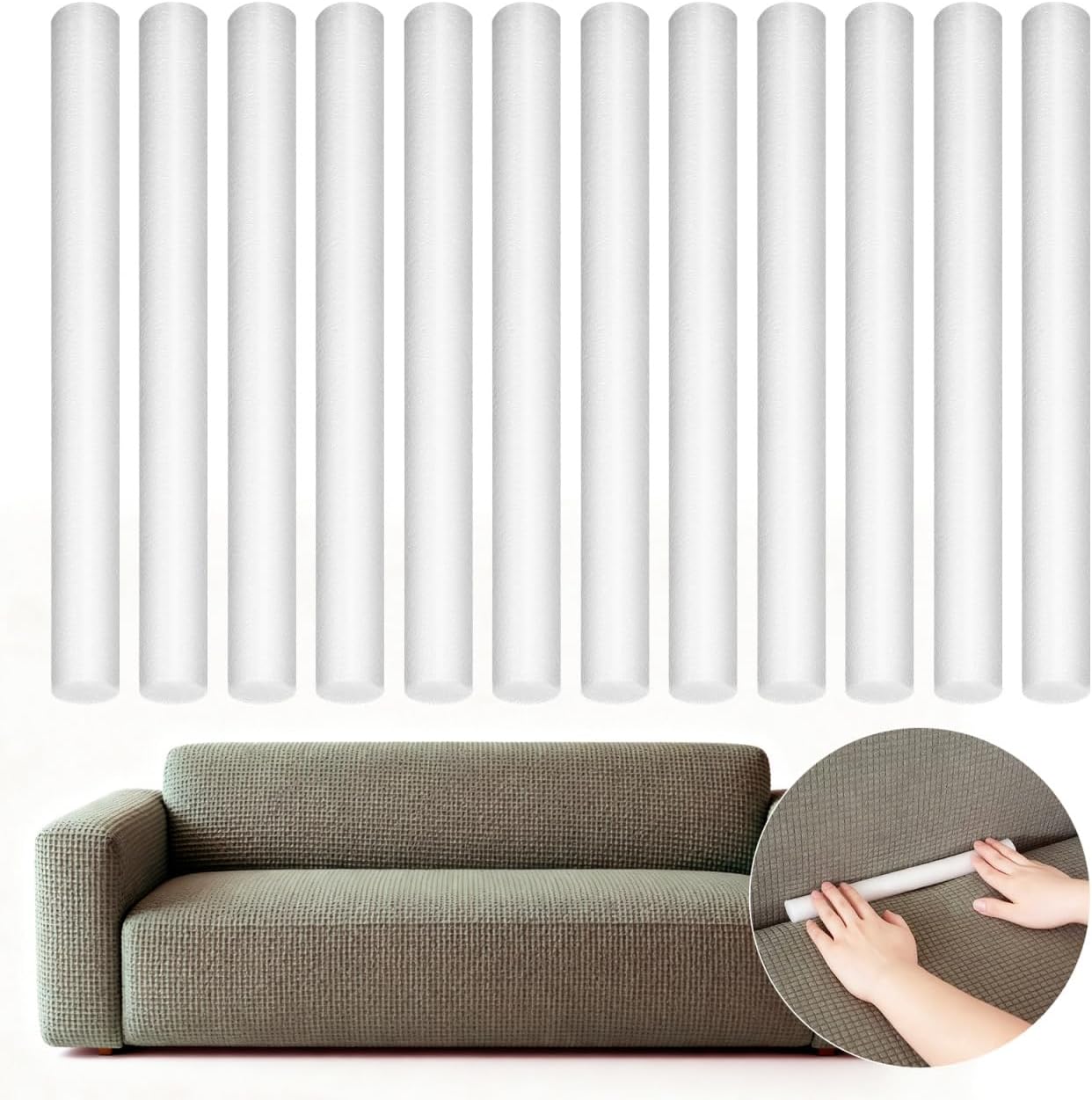 Epe Foam Gap Filler For Sofas, Secures Sofa Covers