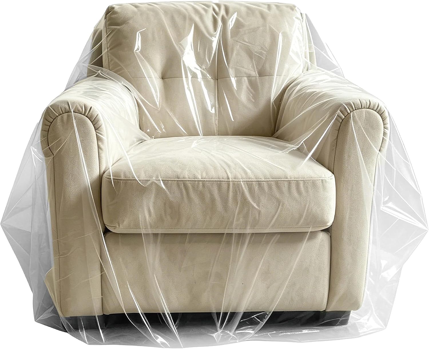 Transparent Plastic Sofa Cover For Moving And Storage