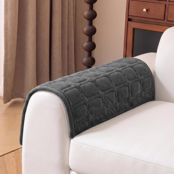 Dark Gray Sofa Armrest Covers (Set Of 2)